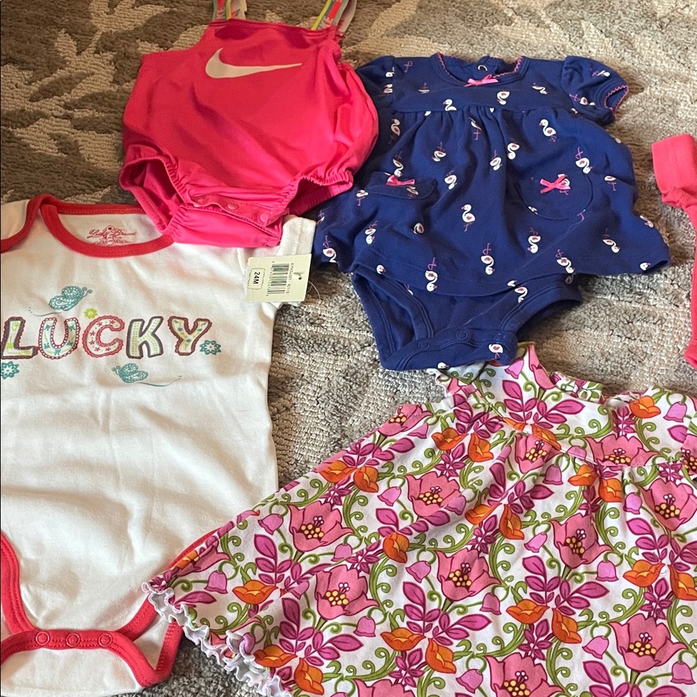 Lucky Brand Kids One Pieces - Pink, Blue, White